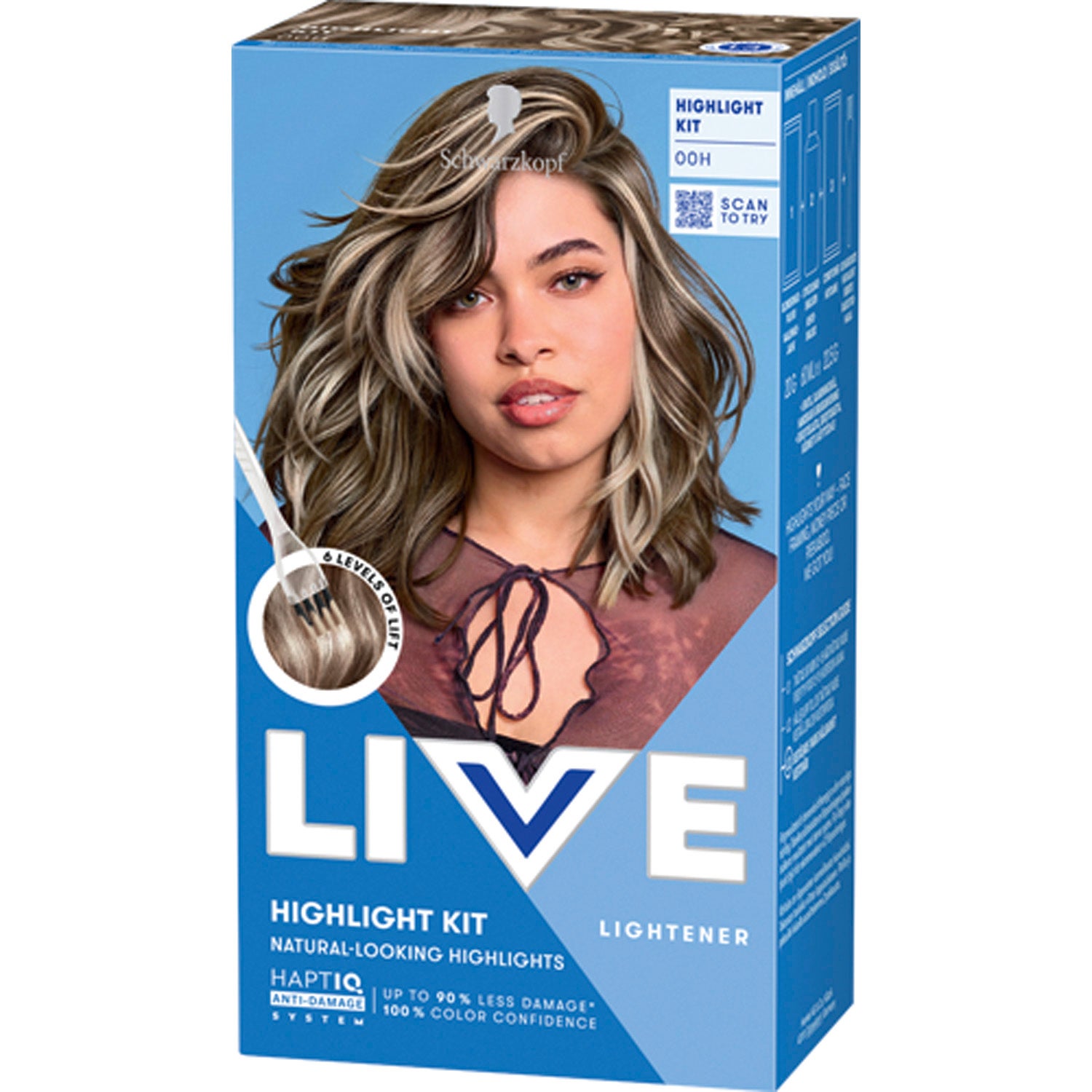 Schwarzkopf Live Intense Bleach Kit 00H Highlight - 1 pcs