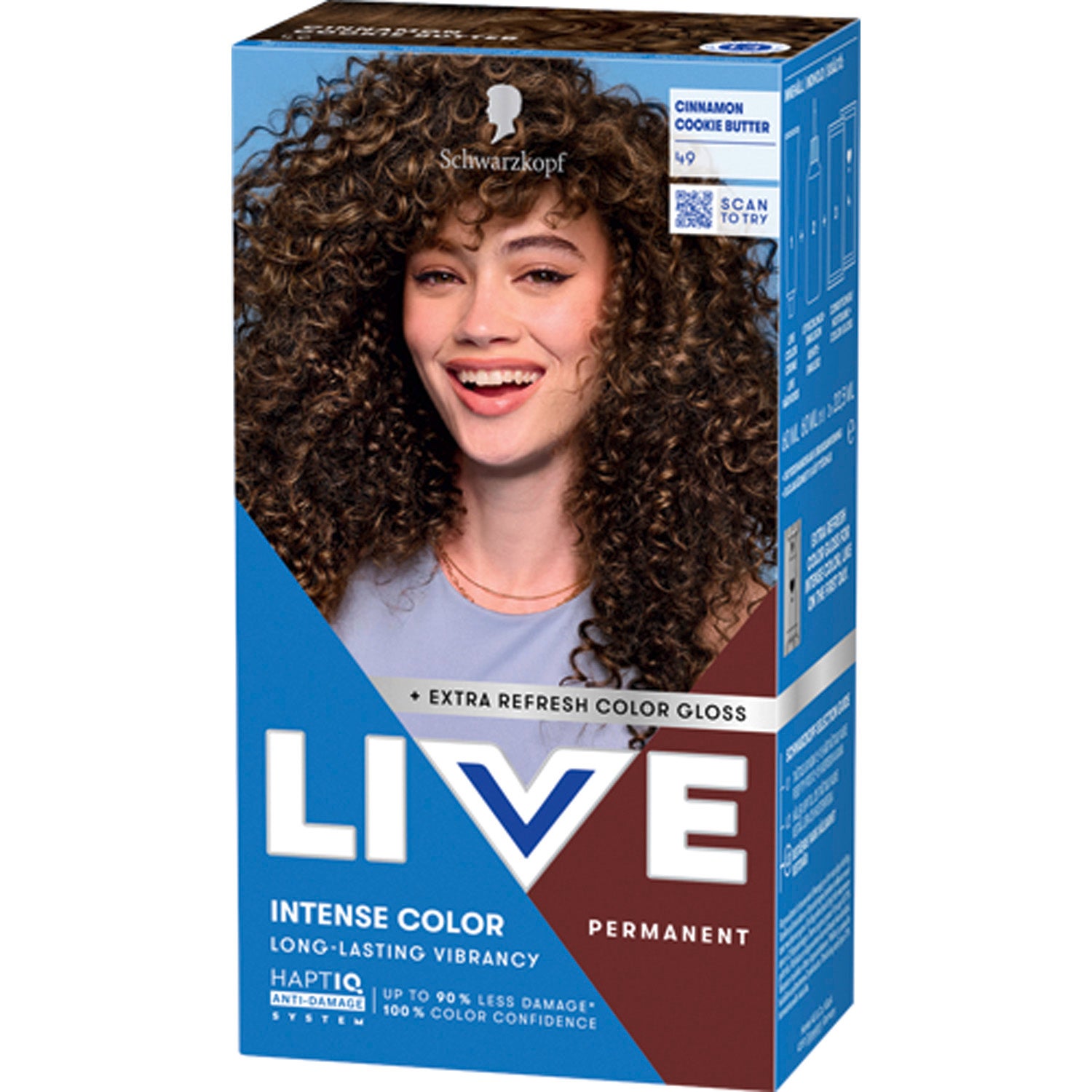Schwarzkopf Live Intense Color 49 Cinnamon Cookie Butter - 1 pcs