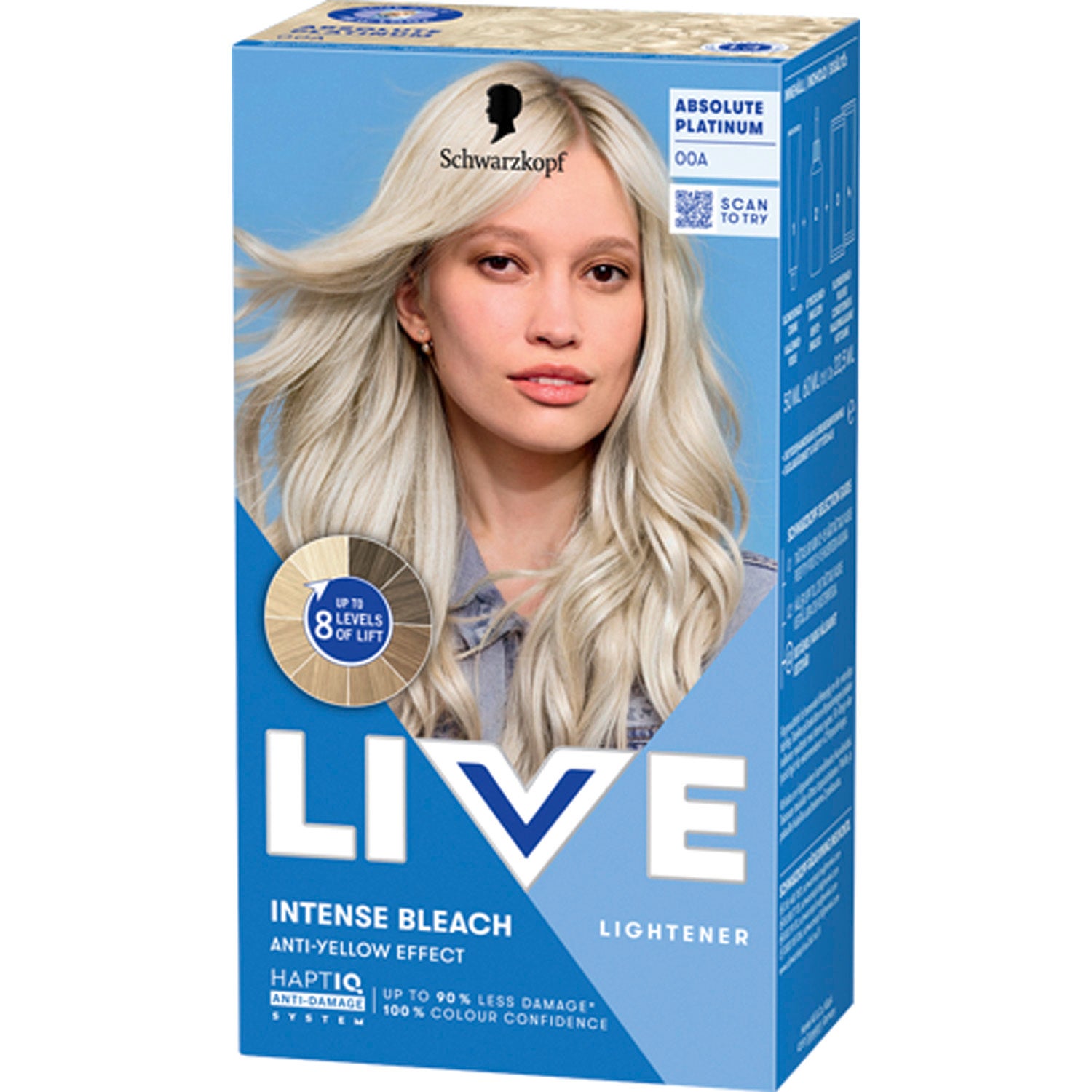 Schwarzkopf Live Intense Bleach 00A Absolute Platinum - 1 pcs