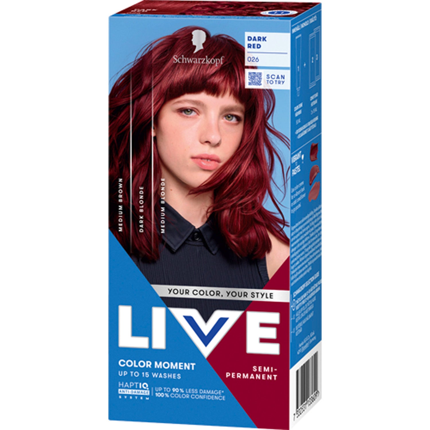 Schwarzkopf Live Color Moment 026 Dark Red - 1 pcs