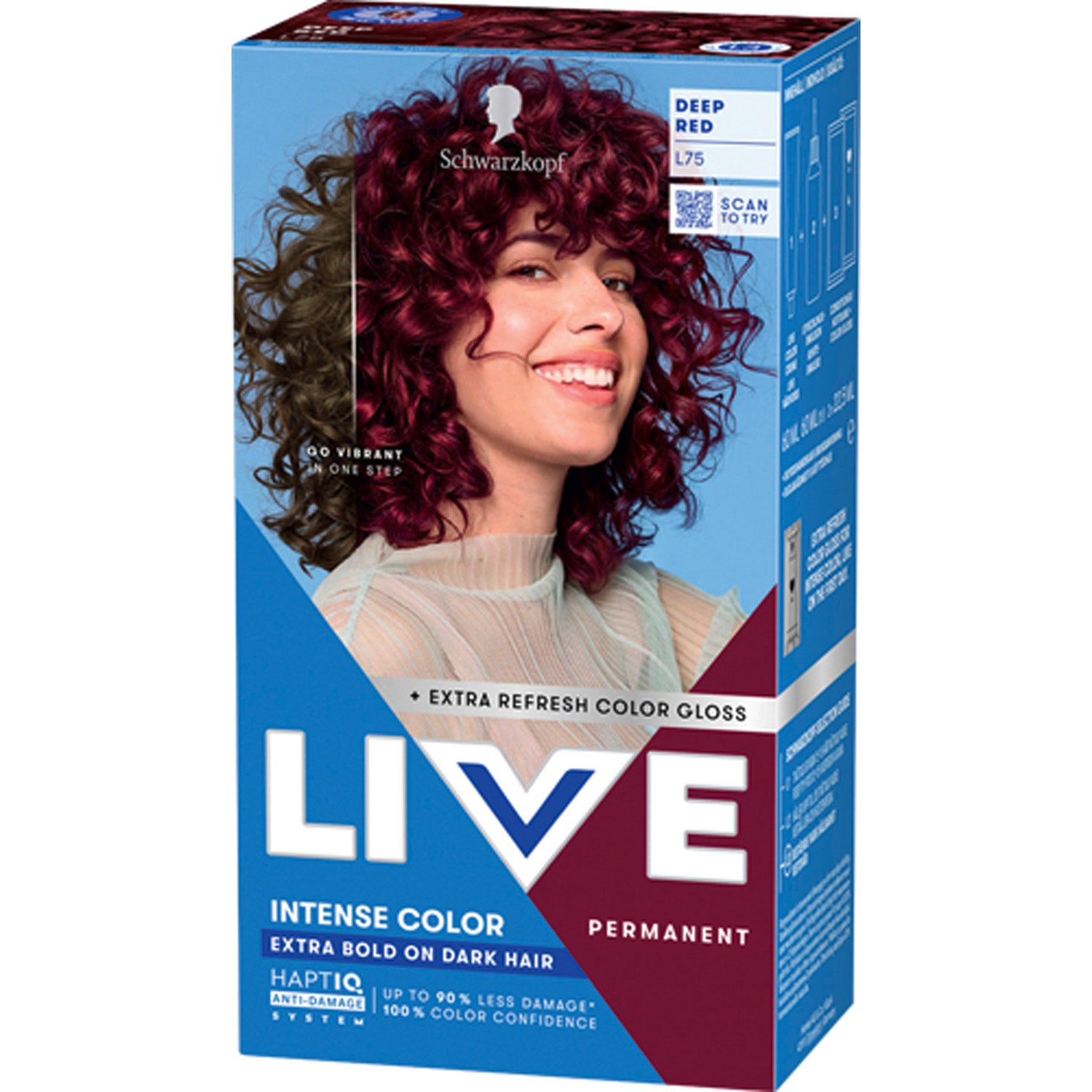 Schwarzkopf Live Intense Color L75 Deep Red - 1 pcs
