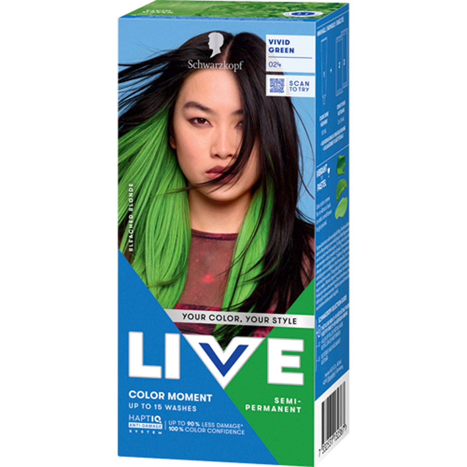 Schwarzkopf Live Color Moment 024 Vivid Green - 1 pcs