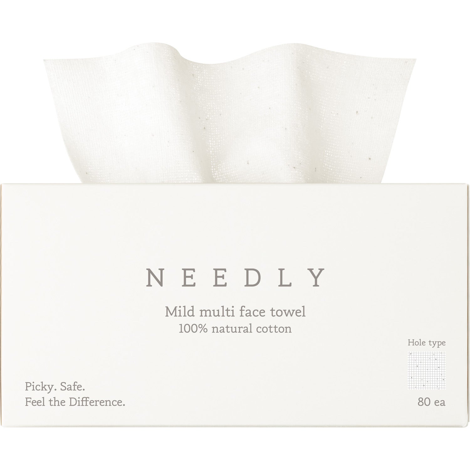 NEEDLY Mild Multi Face Towel 80 pcs