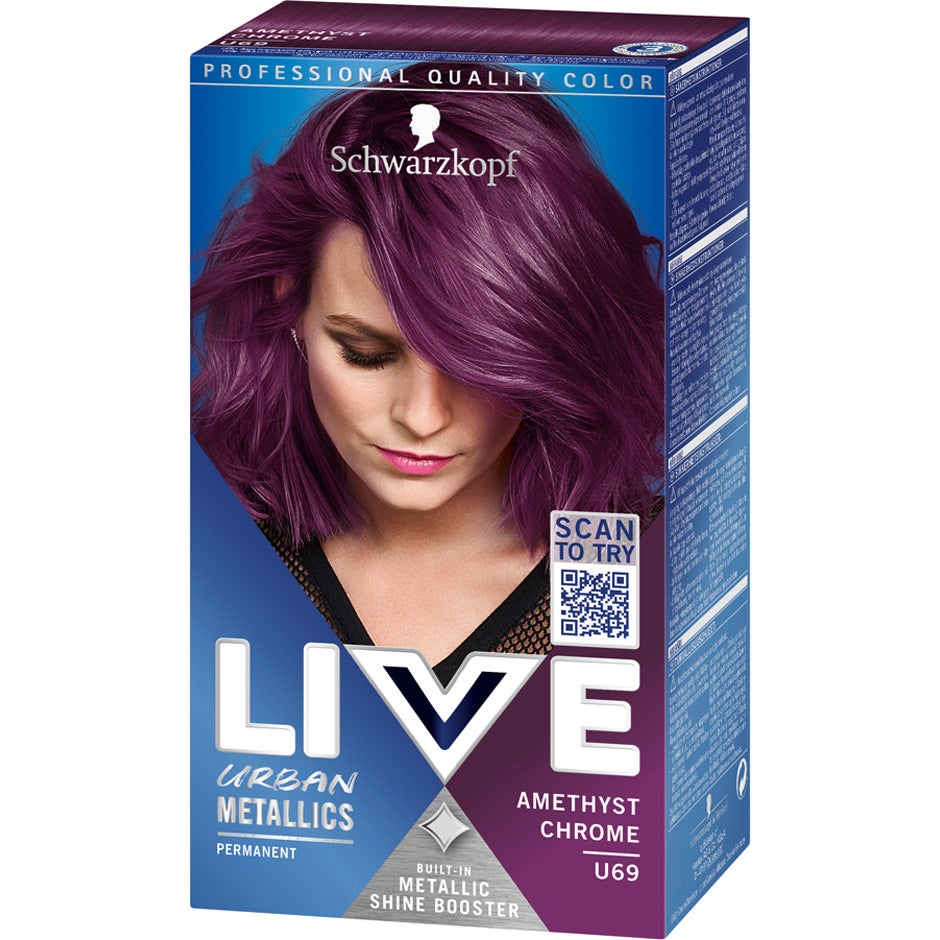 Schwarzkopf Live Intense Colour Urban Metallics U69 Amethyst Chrome - 142 ml