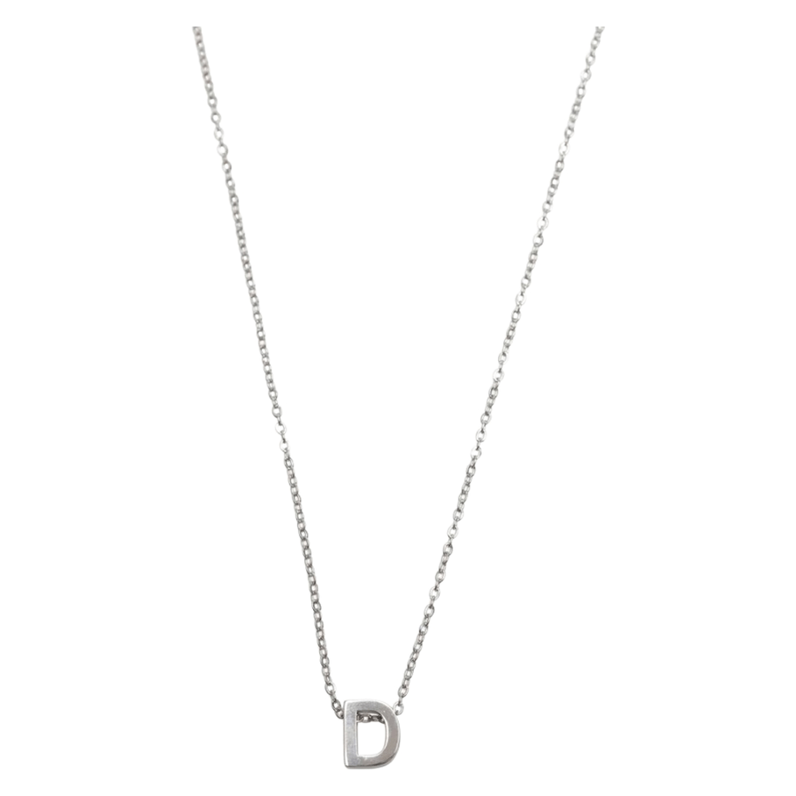 Timi of Sweden Viola Letter Necklace Stainless Steel Silver D