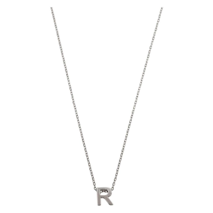 Timi of Sweden Viola Letter Necklace Stainless Steel Silver R