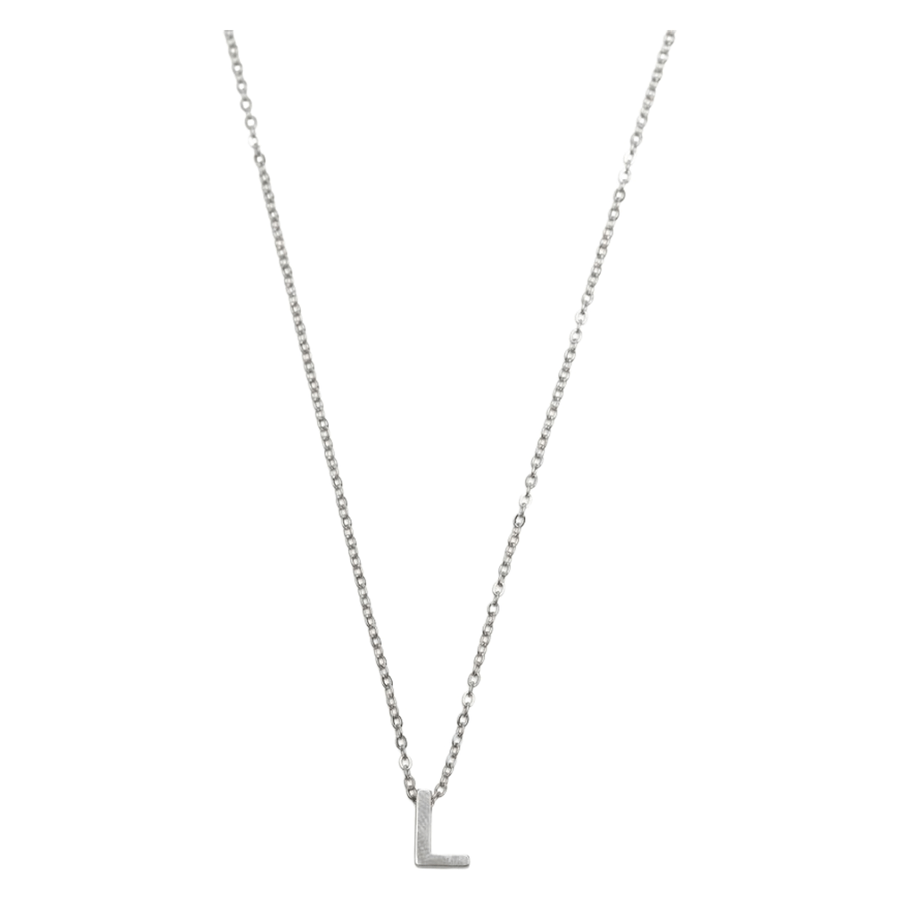 Timi of Sweden Viola Letter Necklace Stainless Steel Silver L