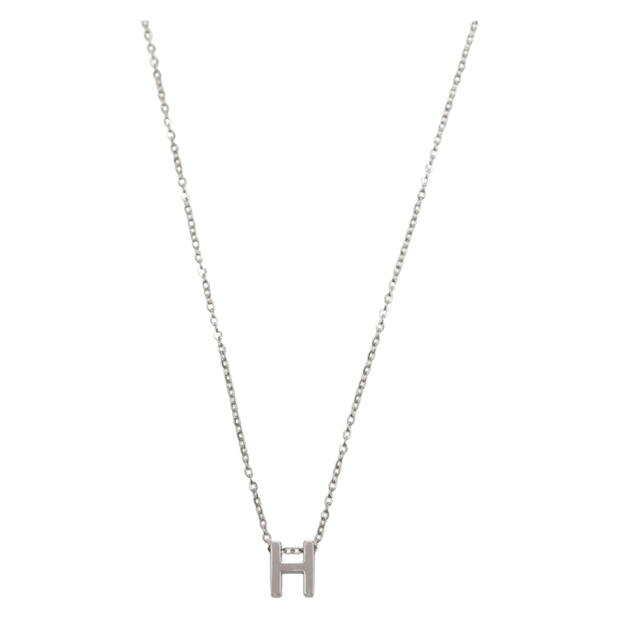 Timi of Sweden Viola Letter Necklace Stainless Steel Silver H