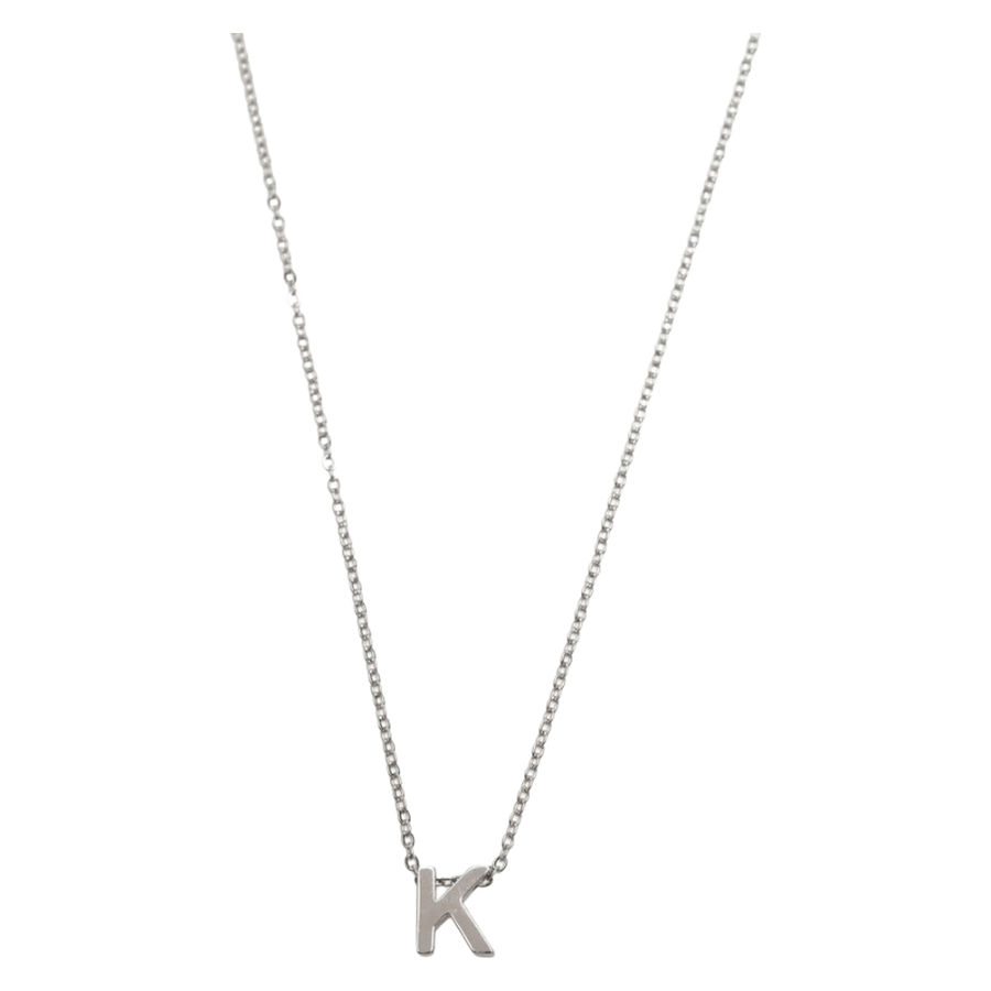 Timi of Sweden Viola Letter Necklace Stainless Steel Silver K