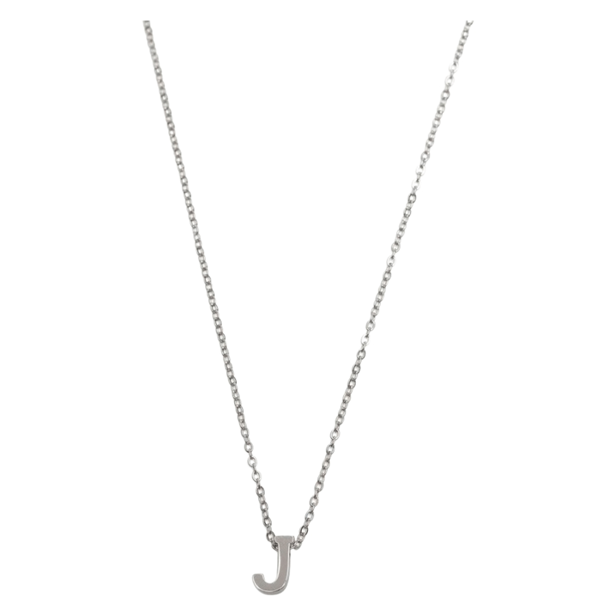 Timi of Sweden Viola Letter Necklace Stainless Steel Silver J