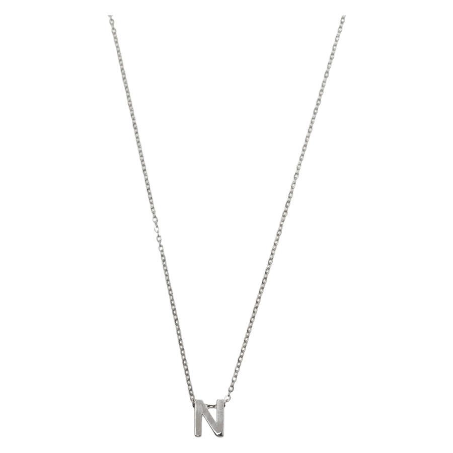 Timi of Sweden Viola Letter Necklace Stainless Steel Silver N