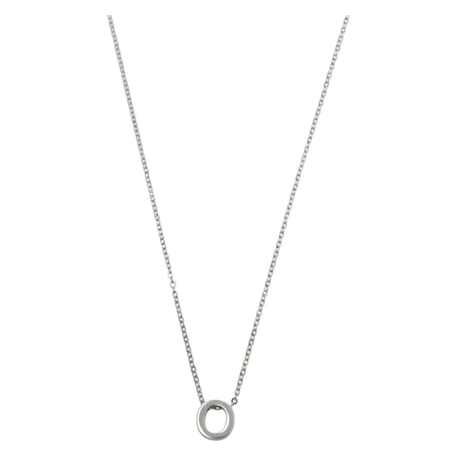 Timi of Sweden Viola Letter Necklace Stainless Steel Silver O