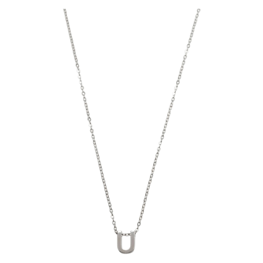Timi of Sweden Viola Letter Necklace Stainless Steel Silver U