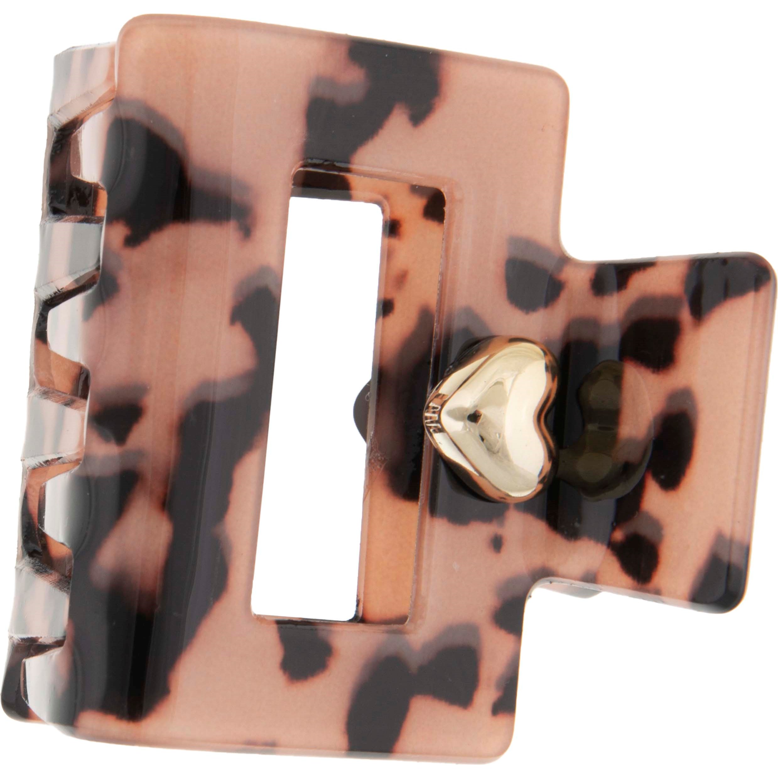 Dazzling Hair Clip Mini 5 cm Beige/Brown