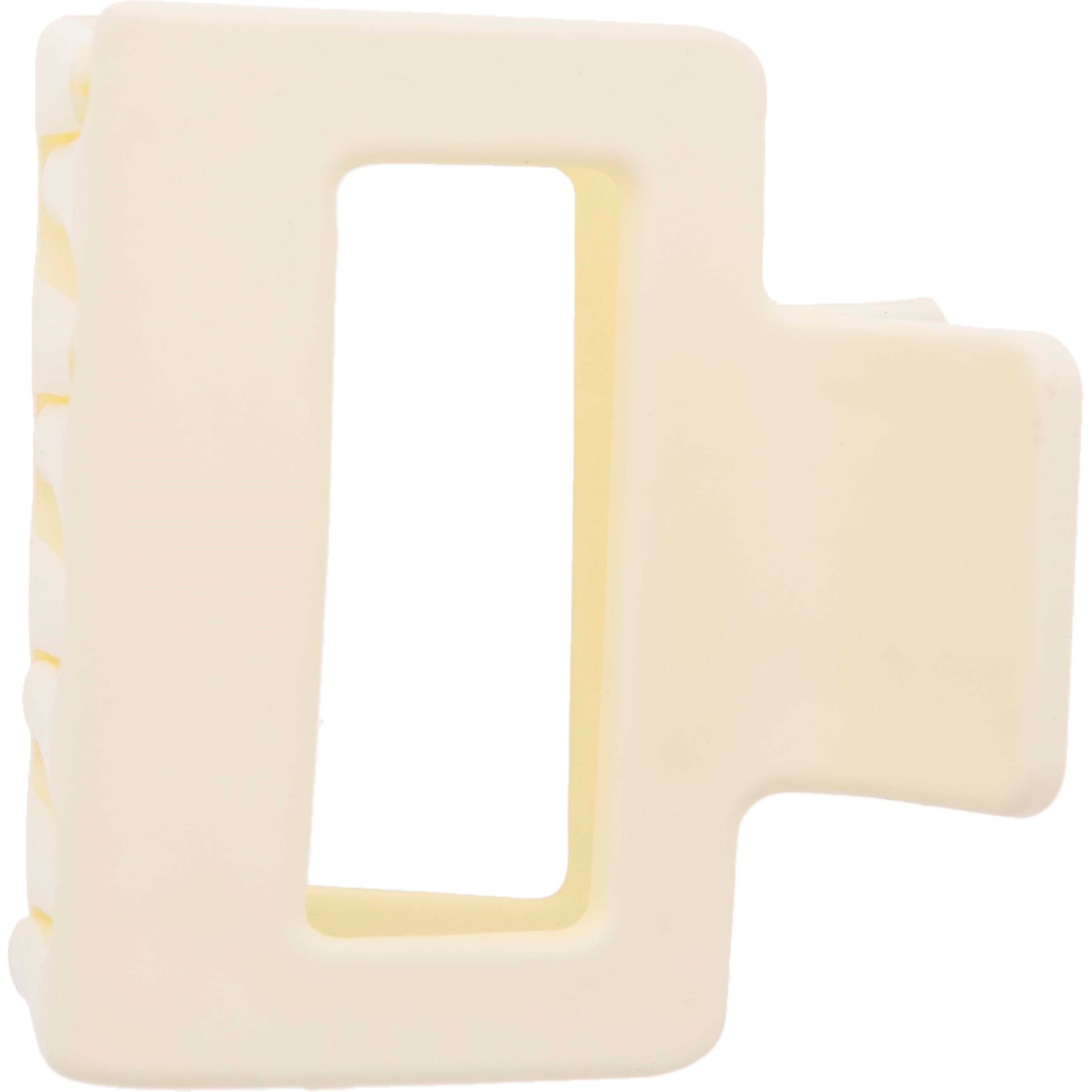 Dazzling Hair Clip Square 5 cm Yellow