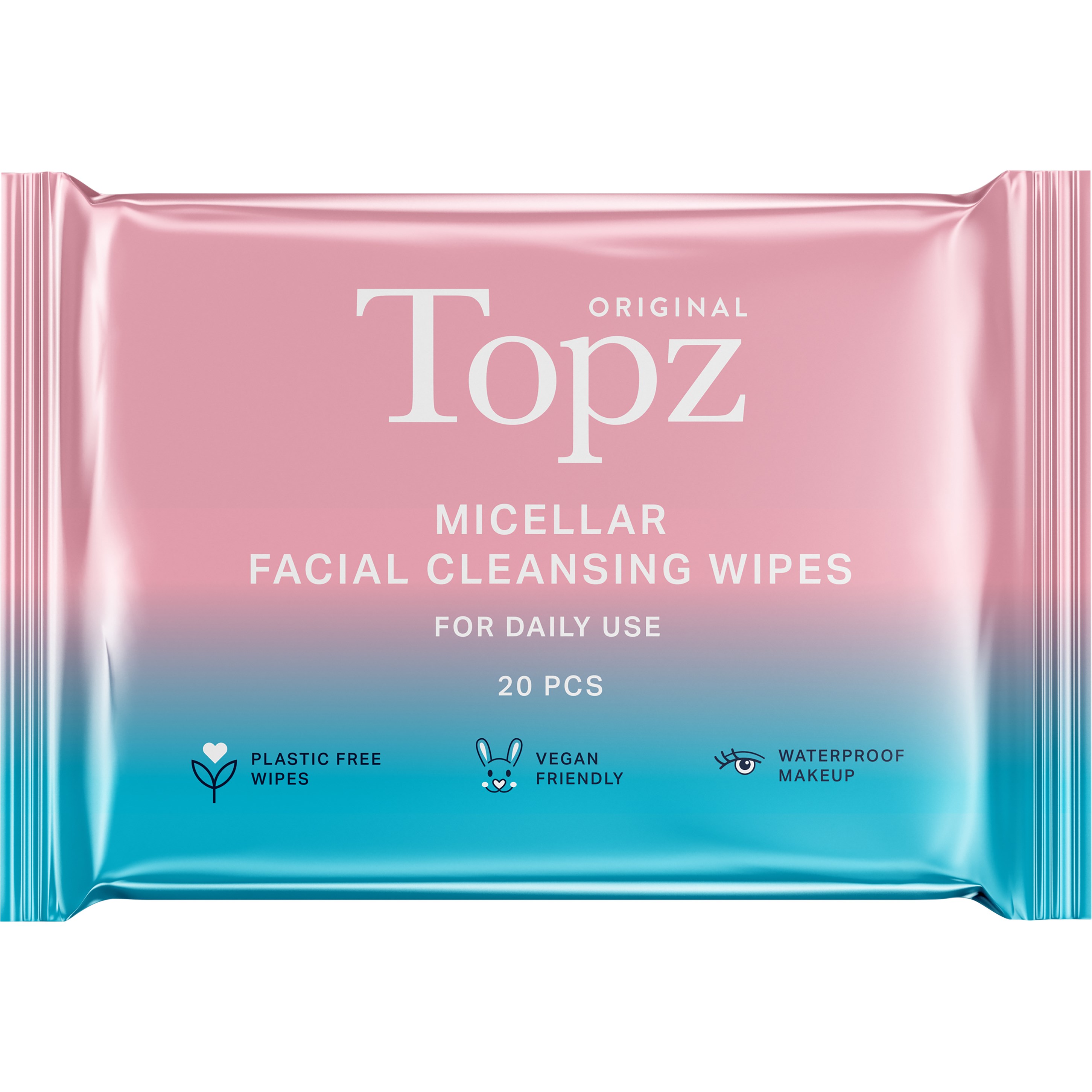 Topz Daily Micellar Facial Cleansing Wipes 20 st