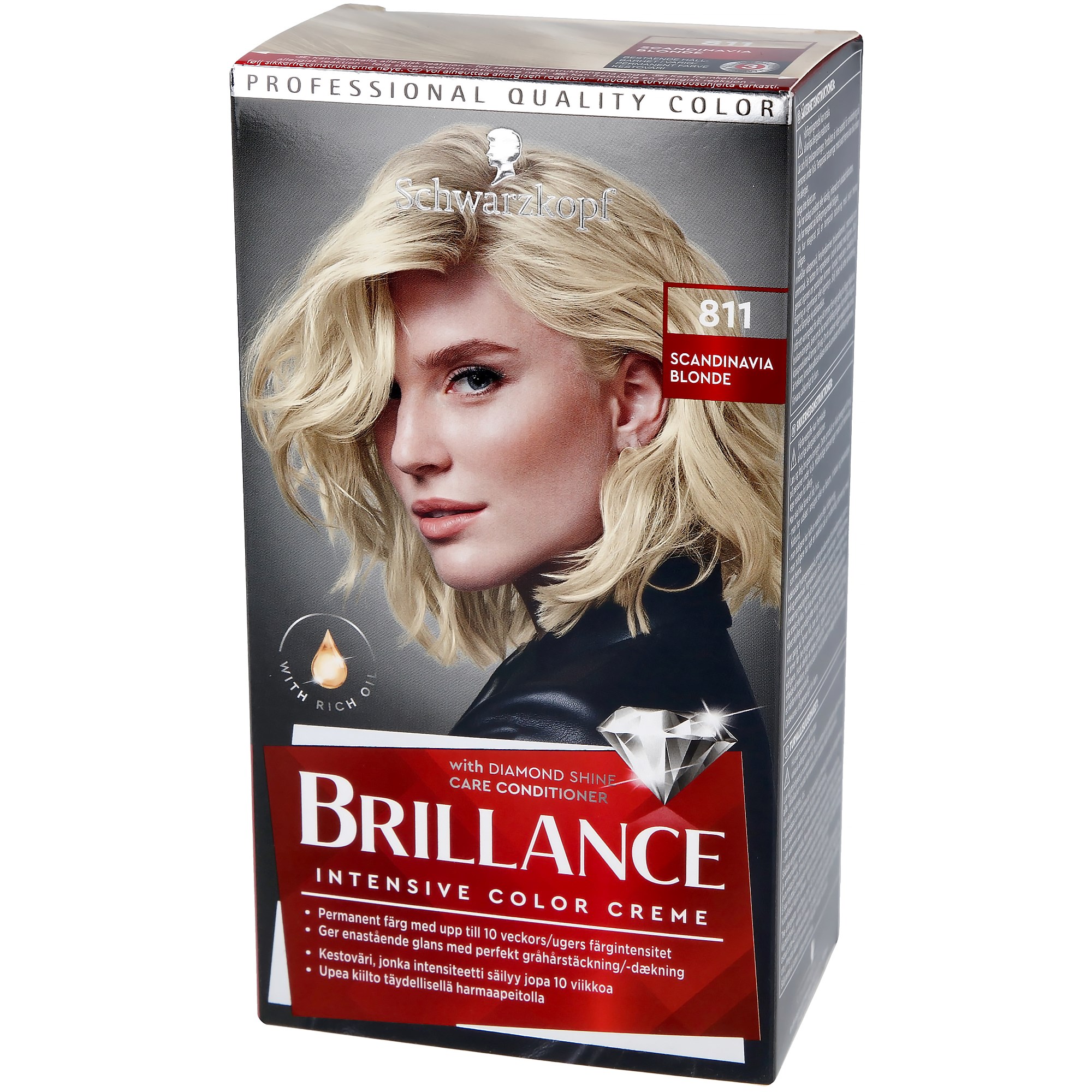 Schwarzkopf Brillance  Hair Color 811 Skandinavia Blonde
