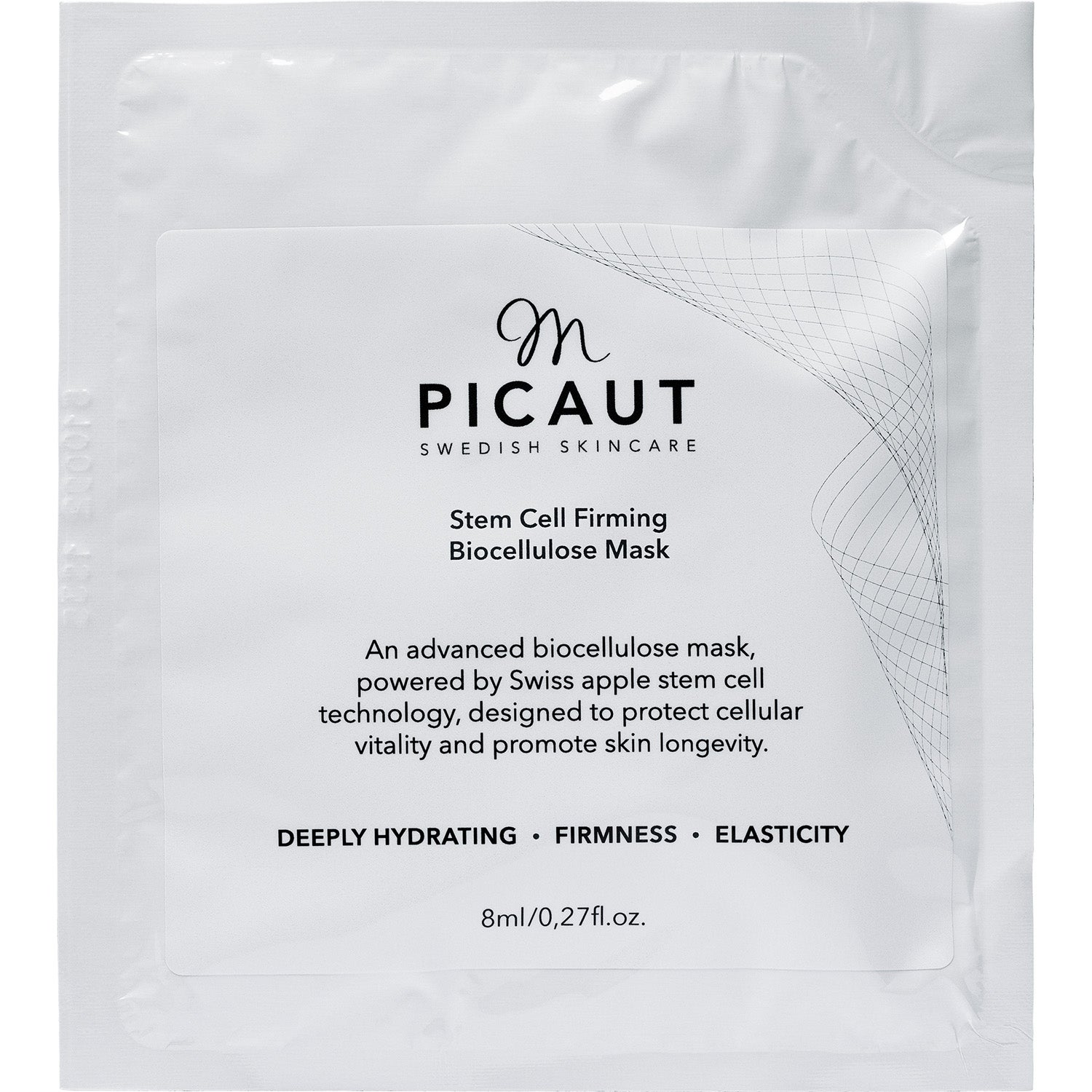 M Picaut Swedish Skincare Stem Cell Firming Biocellulose Mask 8 ml