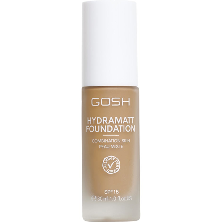 GOSH Hydramatt Foundation Medium Dark - Red/Warm Undertone 012Y - 30 ml