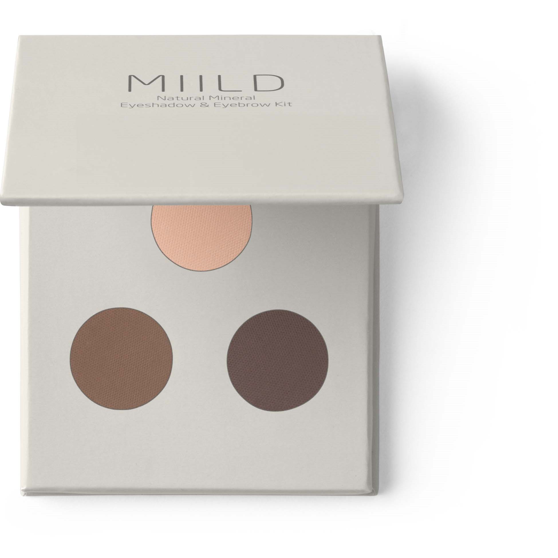 Miild Natural Mineral Eyeshadow & Eyebrow Kit  02 Dark Stone