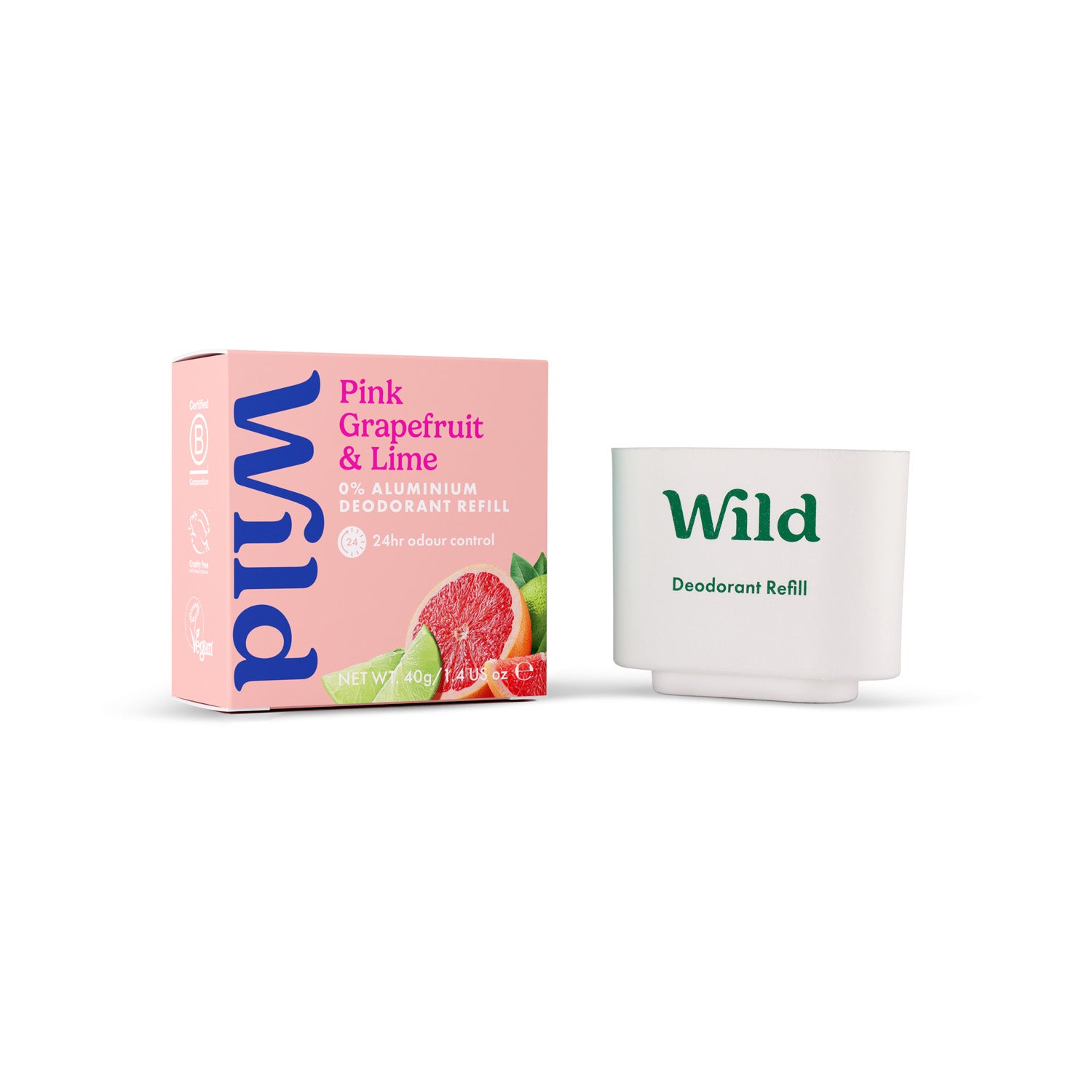 Wild Deo Stick Refill Pink Grapefruit Lime - 40 g