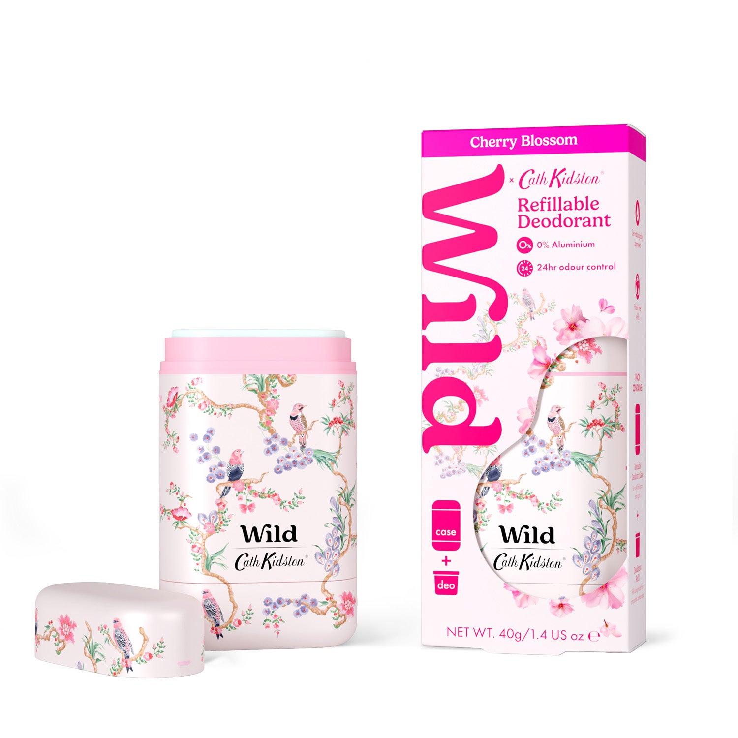 Wild Deo stick Birds Berries Case Cherry Blossom 40 g