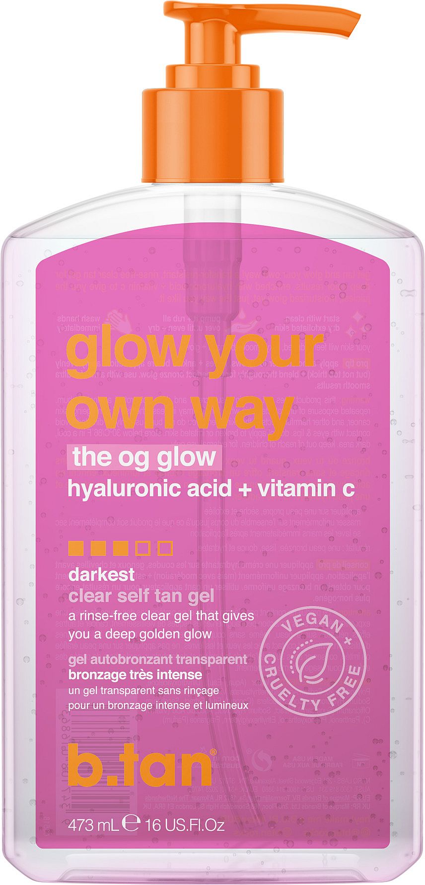 Glow Your Own Way Clear Self Tan Gel 473 ml