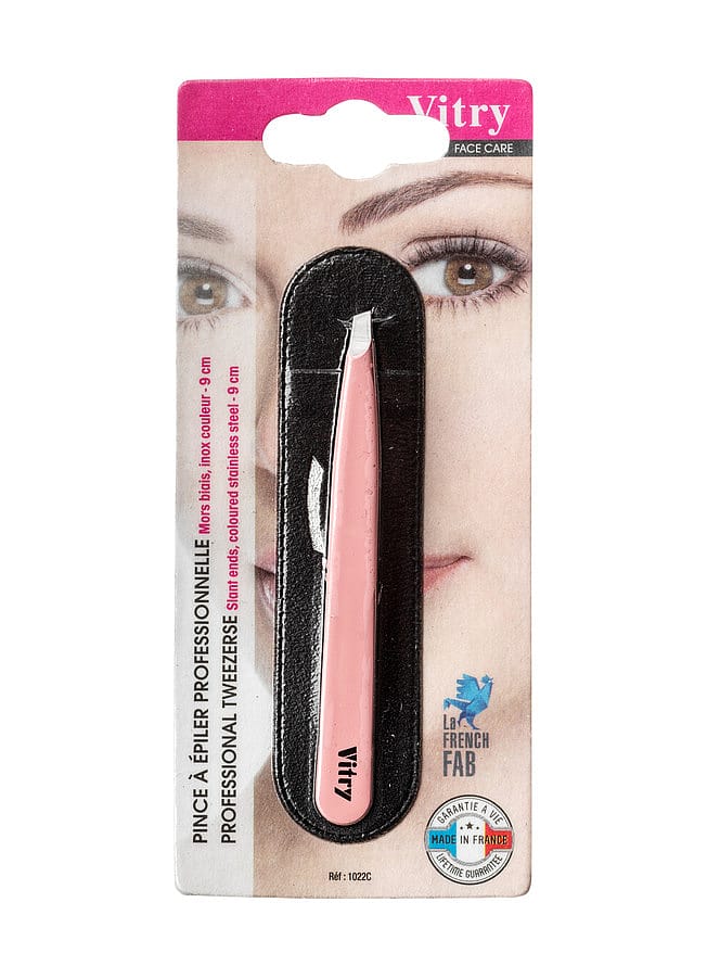 Tweezers Slant Ends Pink