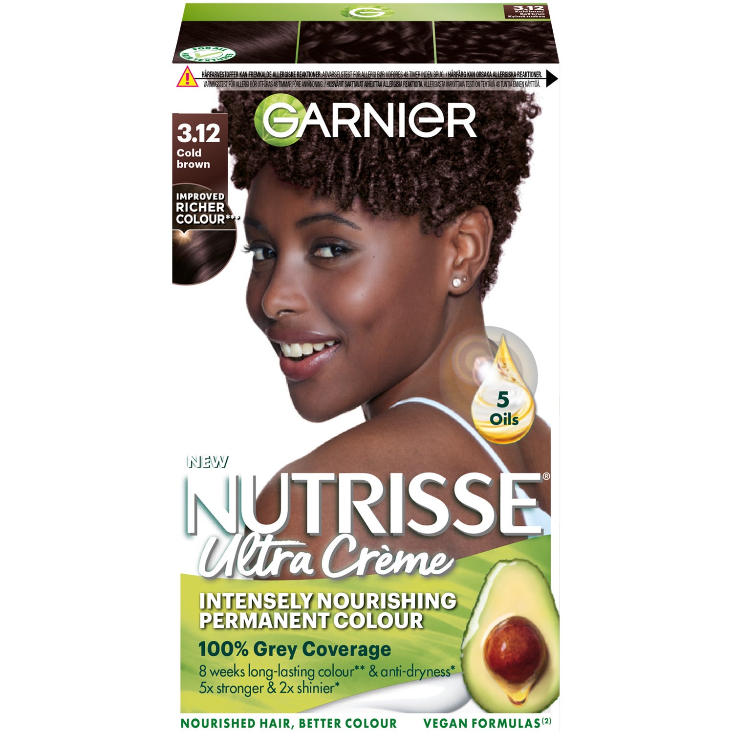 Garnier Nutrisse Truly Blond 3.12 Frozen Brown - 1 pcs