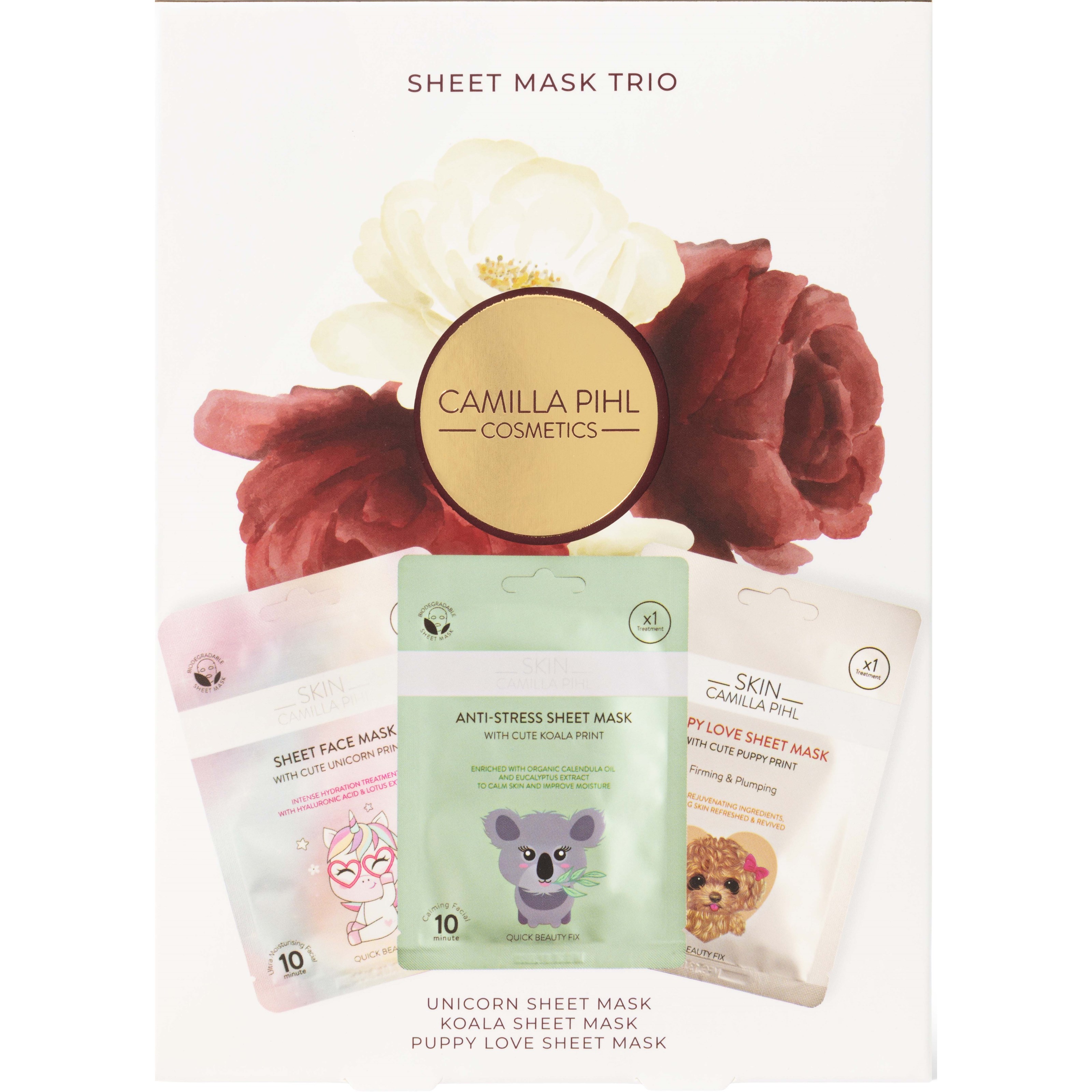 Camilla Pihl Cosmetics Sheet Mask Trio