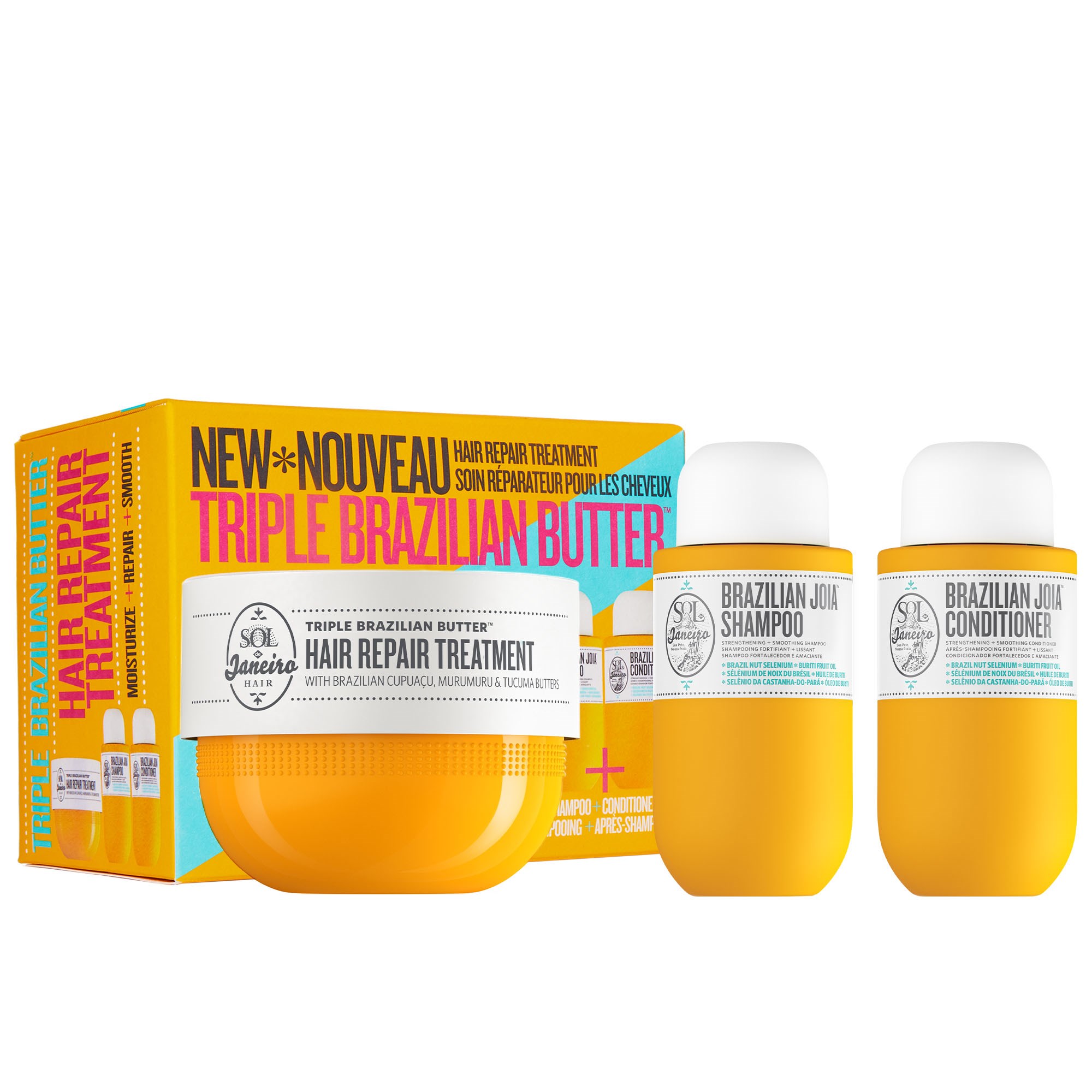 Sol de Janeiro Brazilian Joia and Triple Brazilian Butter Hair Se