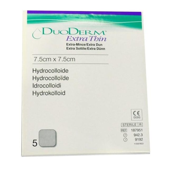 DuoDERM Extra Thin 7,5 x 7,5 cm 5 st