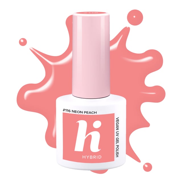 hi hybrid #116 UV Gel Polish Neon Peach 5 ml