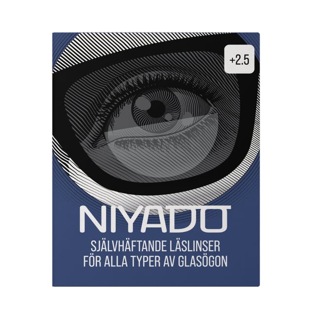 Niyado Självhäftande Linser Med Styrka +2.5