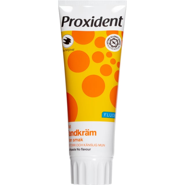 Proxident Tandkräm för torr mun, utan smak 75 ml