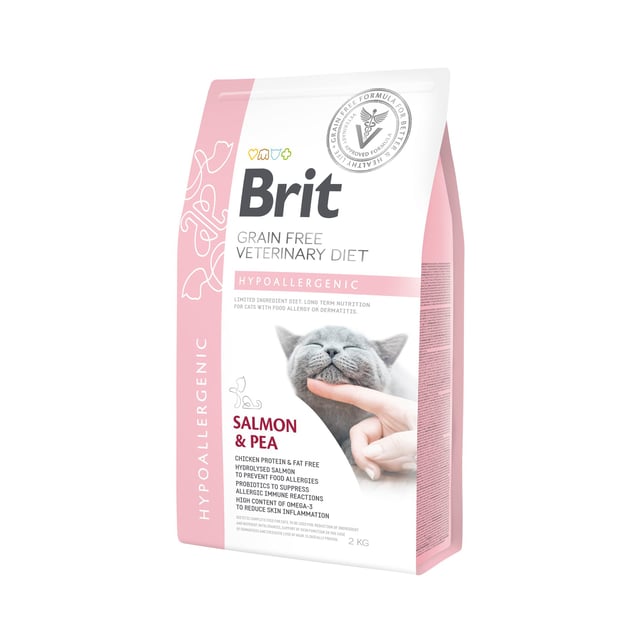 Brit Veterinary Diet Brit Grain-Free Vet Diets Cat Hypoallergenic 2 kg