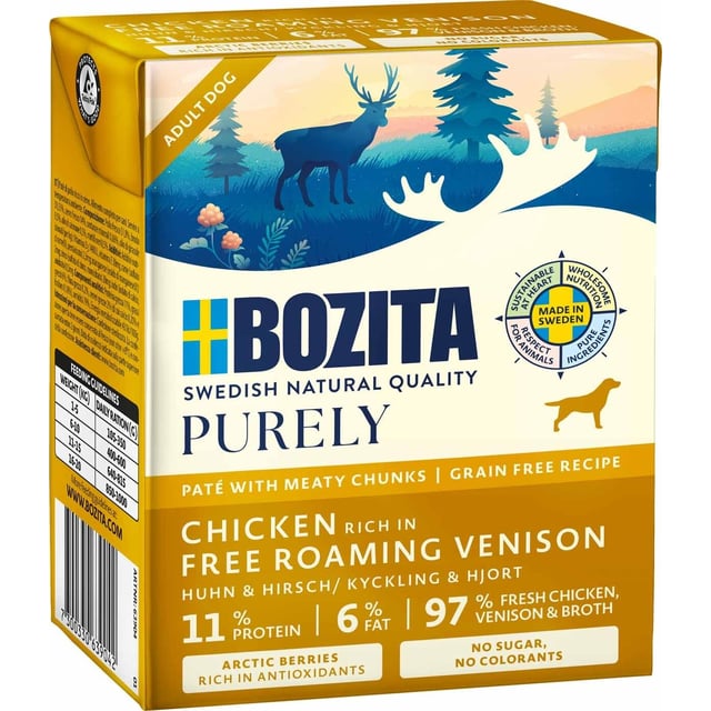 Bozita Dog Purely Pate Venison 370 g