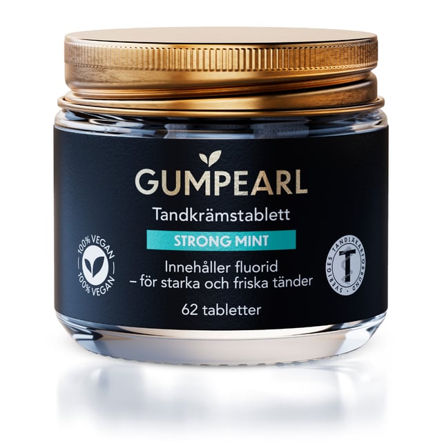 Gumpearl Strong Mint Tandkrämstablett 62 st