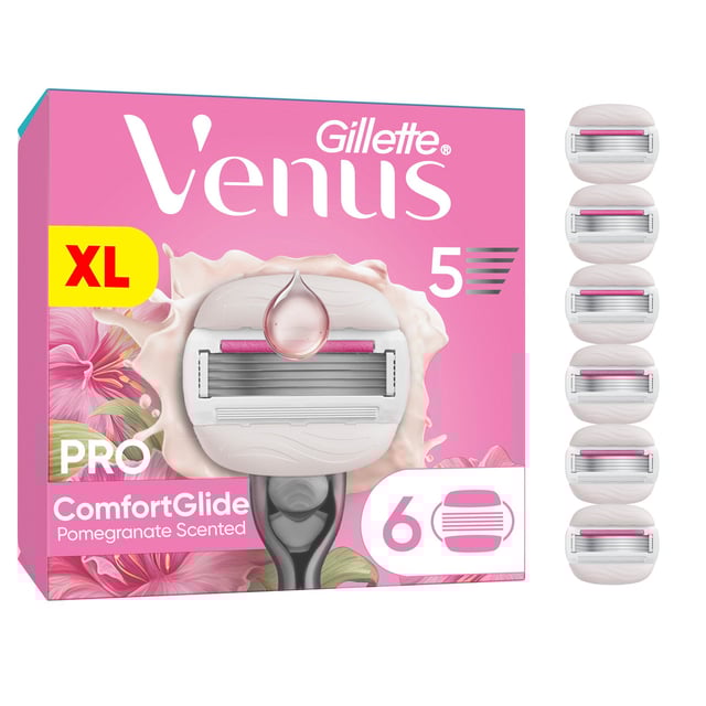 Gillette Venus Pro ComfortGlide & Olay Tropical rakblad 6 st