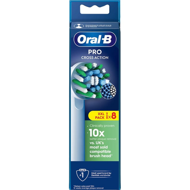 Oral-B Pro Cross Action borsthuvuden 8 st