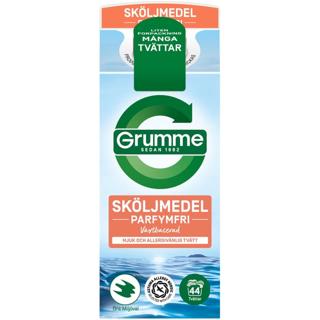 Grumme Sköljmedel Sensitive Parfymfri 750 ml
