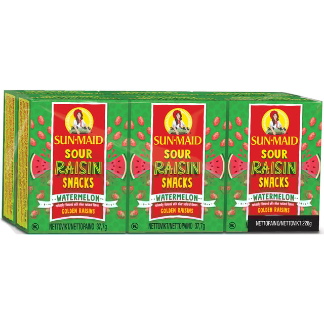 Sun Maid Russin Med Vattenmelonsmak 6 pack