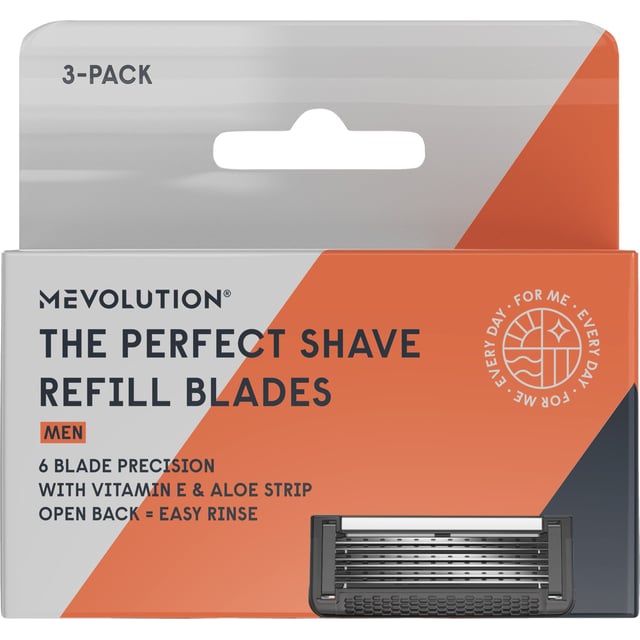 Mevolution  Men The Perfekt Shave Rakbladsrefiller 3-pack