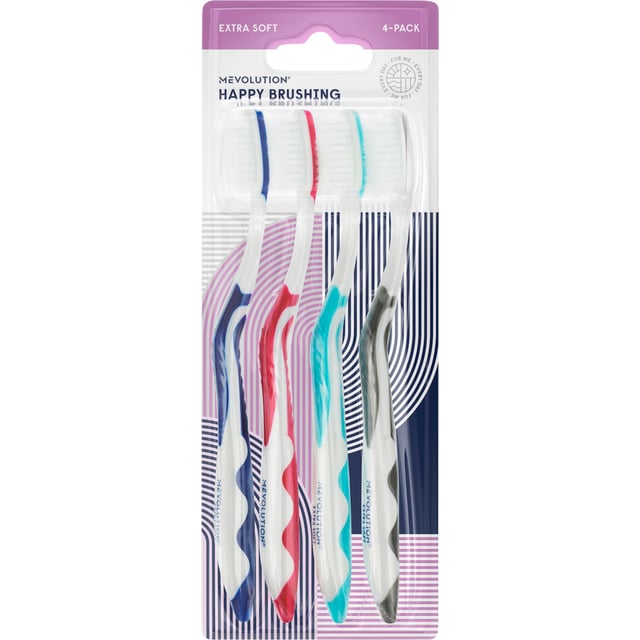 Mevolution Tandborste Extra Soft 4 st - Olika färger