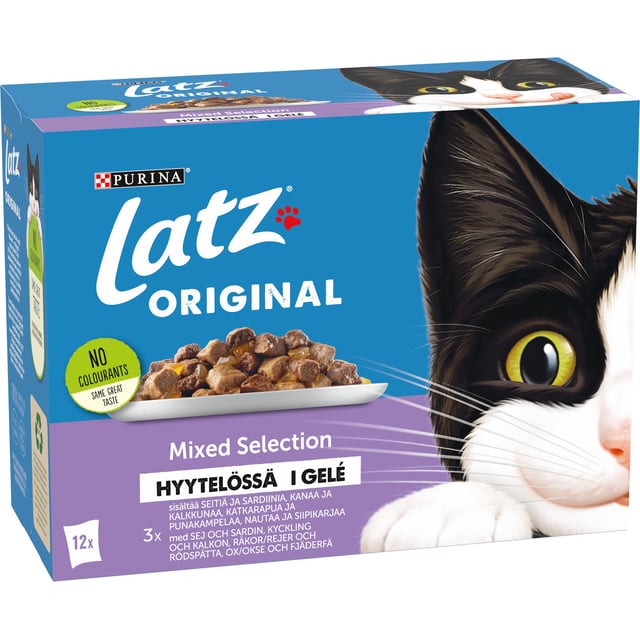 Latz Mixed Selection sardin, Kyckling & Kalkon 12-pack