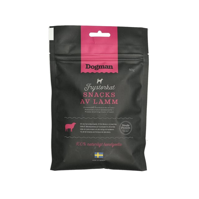 Dogman Frystorkat Snacks Lamm 50 g