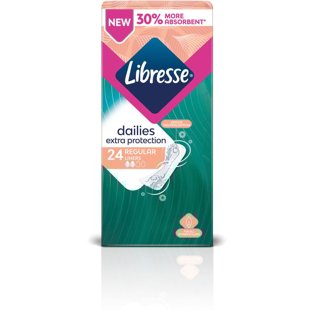 Libresse Dailies Extra Protection Regular Trosskydd 24 st