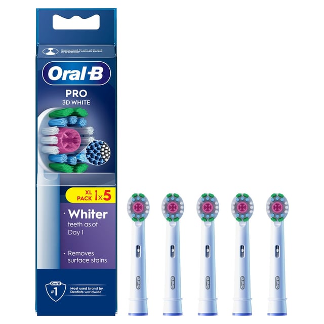 Oral-B 3D White Tandborsthuvuden 5-pack