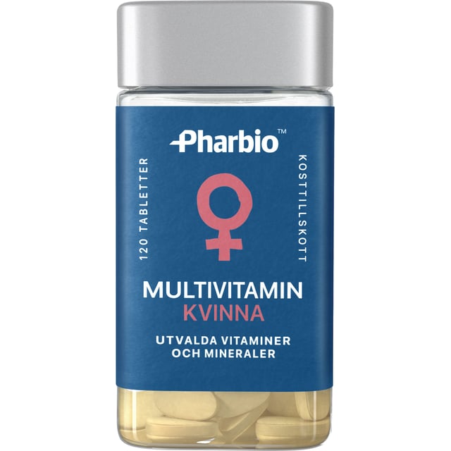 Pharbio Multivitamin Kvinna 120 tabletter