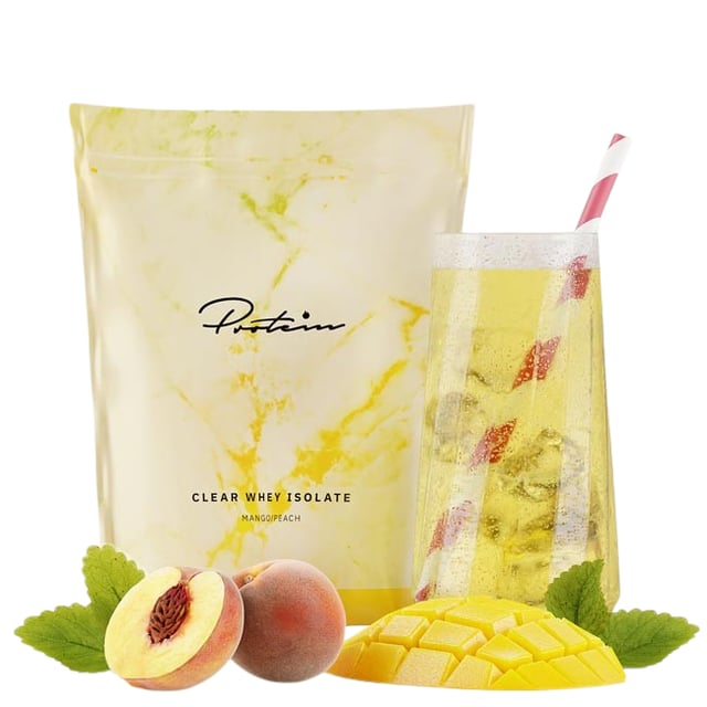 Protein.com Clear Whey Proteinpulver Mango Peach 300 g